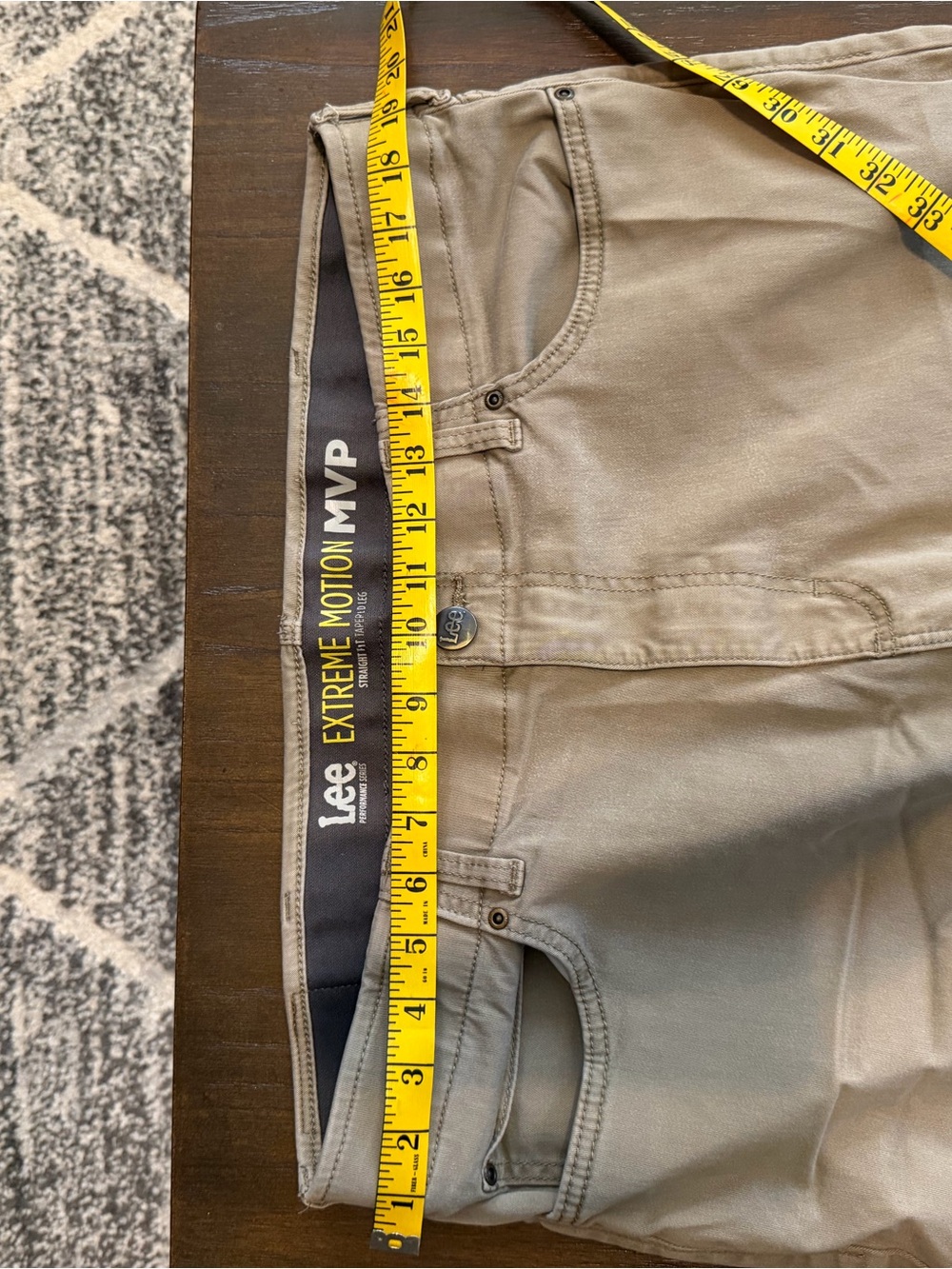 Lee Men's Extreme Motion Tan Straight Jeans - Picture 4 of 7